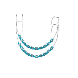 Adult Teeth Decoration Accessories, Colorful Metal Brackets with Wire, Temporary Orthodontic Style, Braces Kit, Set of Two