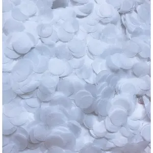 White Confetti Paper 15mm Biodegradable Paper Confetti Circles for Table Wedding Birthday Party Decoration 5000 pcs