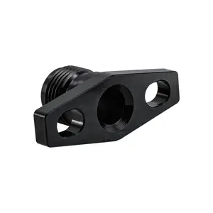 Alloyworks AN10 Turbo Oil Return Drain Flange Adapter AN10 Garrett GT28 GT30 GT35 T25 Black