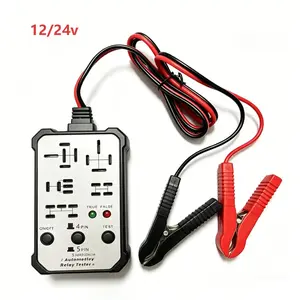 summerwins 12V-24V 4-Pin Relay Tester with Copper Core Wire, Automotive Diagnostic & Electronic Repair Tool with LED Indicator, Fast Car Circuit Checker for DIY Enthusiasts’ Troubleshooting & Repair