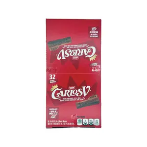 Carlos V Chocolate Bars - Box of 32 Count, 1.2 oz Each, Creamy Milk Chocolate, Dulces Mexicanos, Mexican Candy