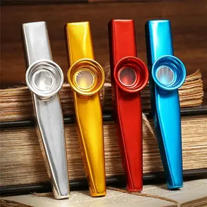 Metal Kazoo with 5 Diaphragms, 1 Couont Kazoo Flute, Musical Instrument for Guitar, Music Accessories for Guitar, Guitar Accessories