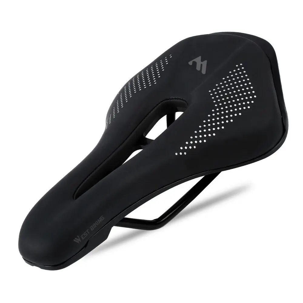 WEST BIKING Bicycle Seat Saddle PU Leather Cycling MTB Road Bike Saddle  track bikes boy bike seats blues ebike bike seat cushion bike seat cover