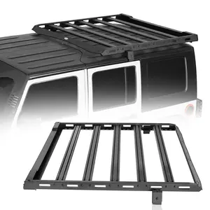 Hooke Road Luggage Rack Roof Rack For Jeep Wrangler JK Hard Top 2/4 Doors Car Trunk Storage