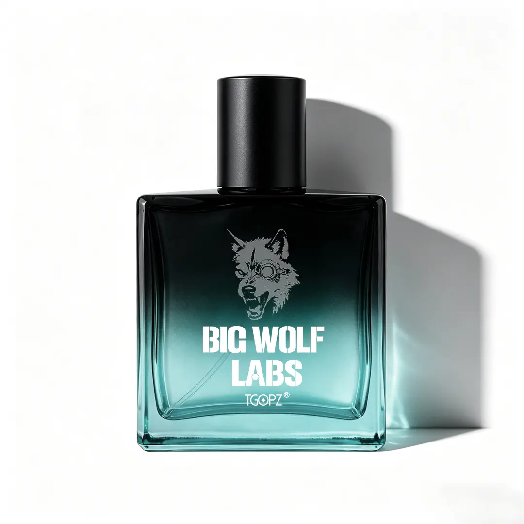 BIG WOLF LABS Bleu de sandal Unisex Eau de parfum 1.7 fl oz(50ml),long lasting perfume with Mint&Pink Pepper&Pineapple&Ginger&Cedar&Sandalwood for Him & Her Perfume Luxurious Gift#Summervibes