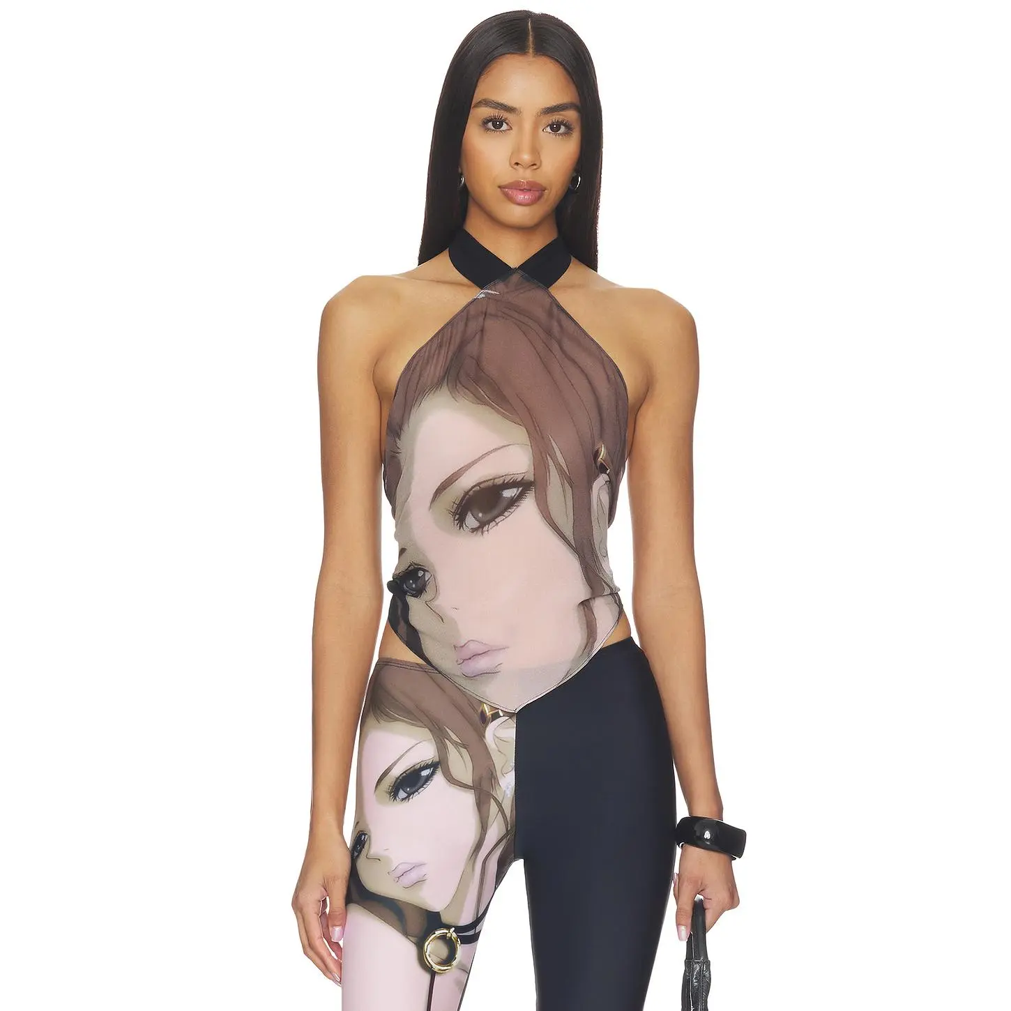 1XBLUE Anime Diamond Top in Pink