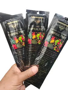House of Mohan Fruity Tropical Fragrance Aroma Incense Sticks, Home Fragrance Aroma Freshener, 3 Packs (30 Total Sticks)