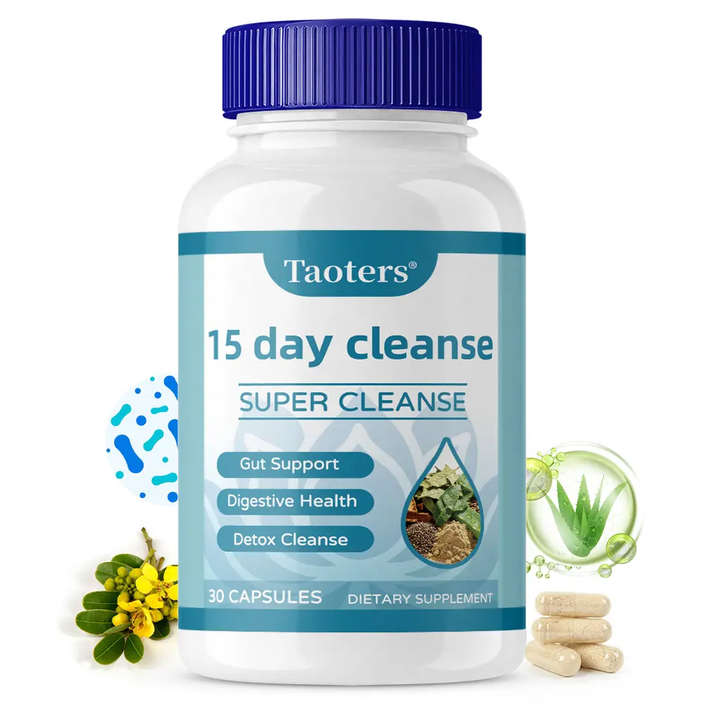 Taoters 15 day gut cleansing Health Supplement,Support gut and digestive health,30 Capsules