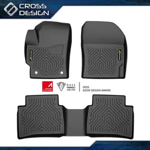CROSSDESIGN All-Weather Floor Mats 2 Row Liner Set Fit For 20-2024 Toyota Corolla Sedan TPE  Upgraded Version