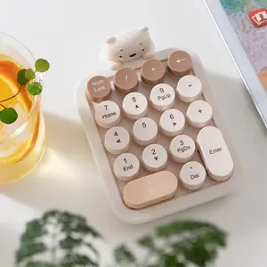 MOFii Wireless Numeric Keypad, Cute Cat Design, Plug & Play, Portable Financial Office Keyboard (Battery Not Included)