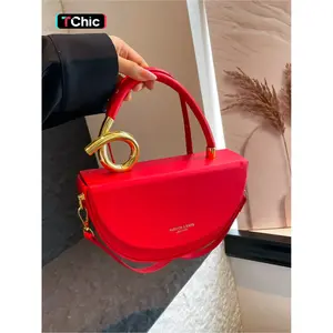 High-grade exquisite box bag, rope-shaped handle, half-moon shape, simple commuting, party, shoulder and crossbody bag, Handbag Sling Bag, 2025 new style versatile niche shoulder and crossbody handbag, suitable for commuting, party, leisure