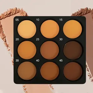 MAGIGIRL Matte Waterproof 9 Shades Dark Powder Contour Palette - Nature Face Makeup  Bronzers
