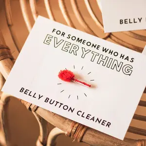 1pc/2pcs Red Belly Button Lint Brush Gag Gift Party Favors Stocking Stuffer, Belly Button Cleaner Funny Gift for Christmas Stockings Novelty Gifts