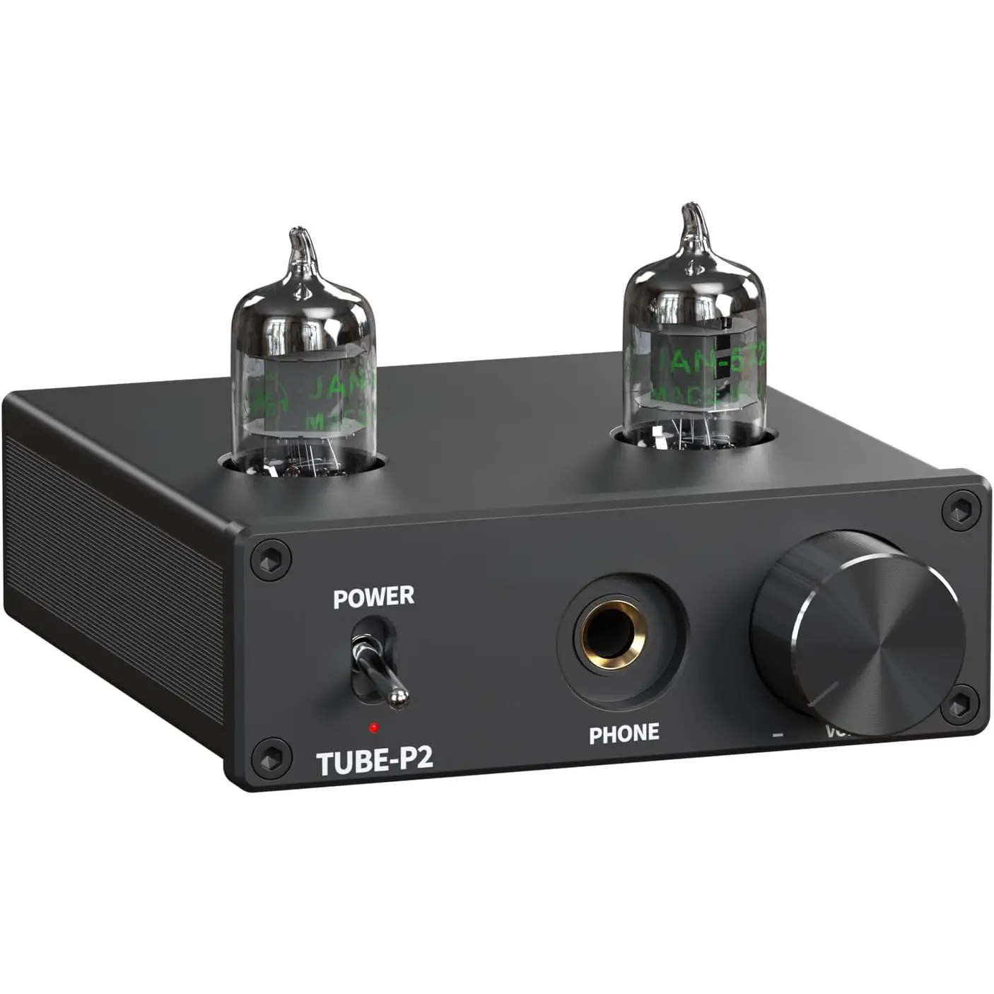 P2 Headphone Amplifier Vacuum Tube Headphone Amp Mini Hi-Fi Stereo  with Low Ground Noise Output Protection