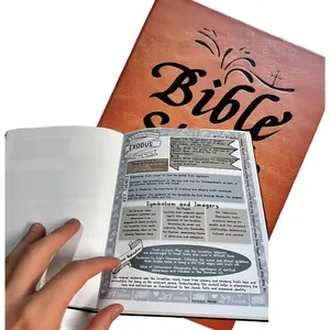 66-Page Bible Study Notebook, Christian Bible Study Journal for Women & Men, Scripture Study Notebook with Reflection Pages, Practical Stationery for Home & Office, Group Study Keepsake, Notebook Gift, Bible Study