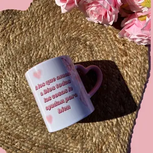 Romanos 8:28 Mug Pink