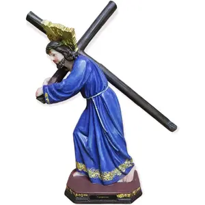 Nazareno 12" Inches Tall Jesus de Nazareth Estatua Brand New Semana Santa  Nazarene Religious art image, home decor, wall decor, church events, gifts