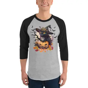 3/4 sleeve raglan shirt