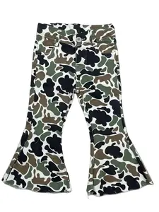 toddler Girl Bell Bottom Jeans Camo Jeans Hunting Clothes Adjustable Denim Pant