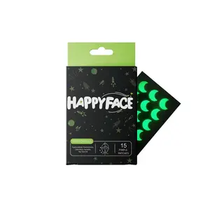 15 Count Glows In Dark Pimple Patches, Acne Spot Dots, Fluorescent, Hydrocolloid, All Skin Types, Skincare, Skin Repair,