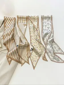 Women's Silk Headband Set, Chic Headbands, Hair Accessories, Dual-Sided Decorative Scarf for Daily Wear, Parties & Weddings, Striped Headbands