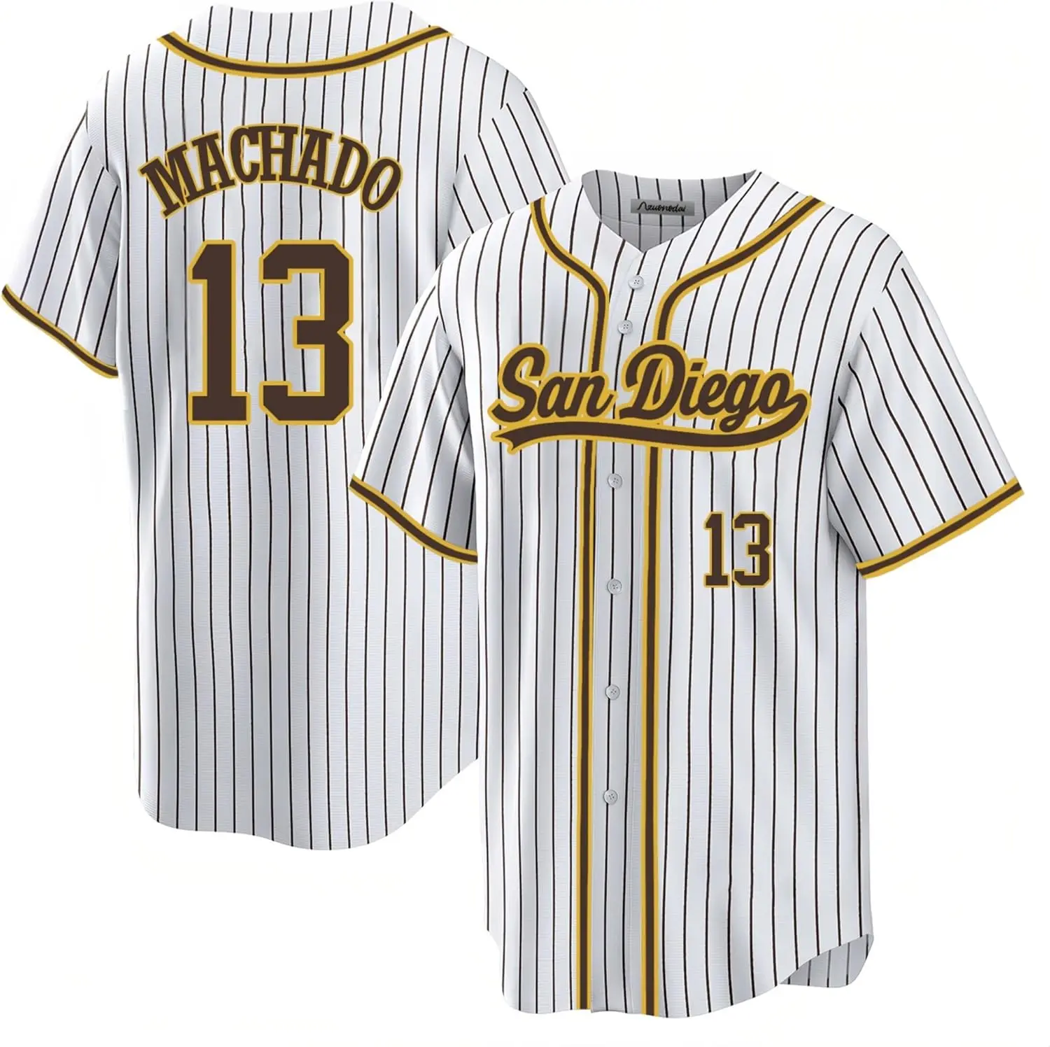 Mens San Diego Baseball Stitched T-Shirt for Sports Fan