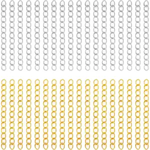 200 count Chain Extender for  Making,  and  Extension Tails for Necklaces, Bracelets, Anklets, Key Chains - Removable