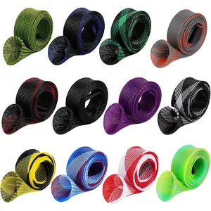 Rod Sock, 12pcs Fishing Rod Sleeve, Braided Mesh Rod Protector, for Flat Or Pointed End/spinning Or Casting Rods, for Casting Sea Fishing Rods/spinning Fishing Rods, Fishing Gear Accessories