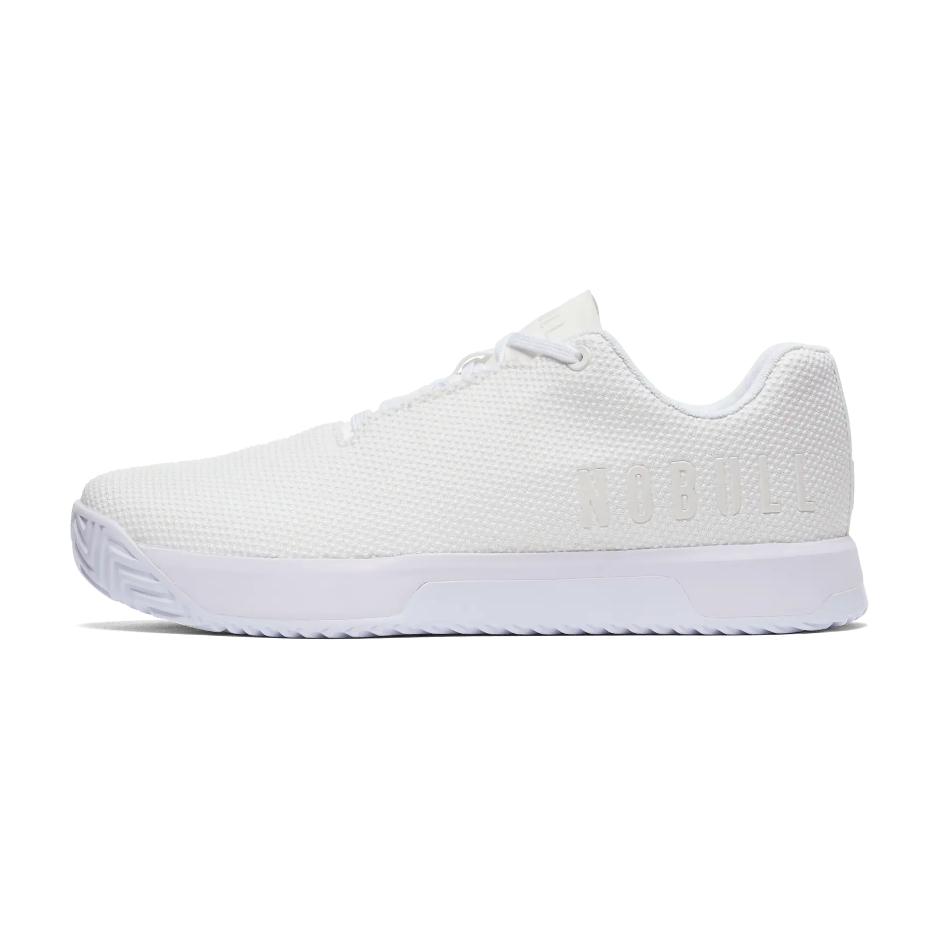 NOBULL Women's Outwork Edge (Impact) Shoe in White - OG Strength Training Shoe, Durable Gym Trainer, Lifting Sneaker