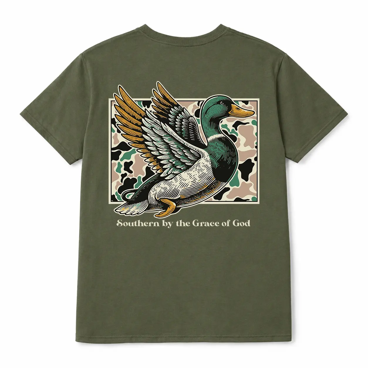 Youth (Back side) duck southern drawl shirt, girl and boy clothing, girl clothing, boy clothes, dad shirts, country boy clothes