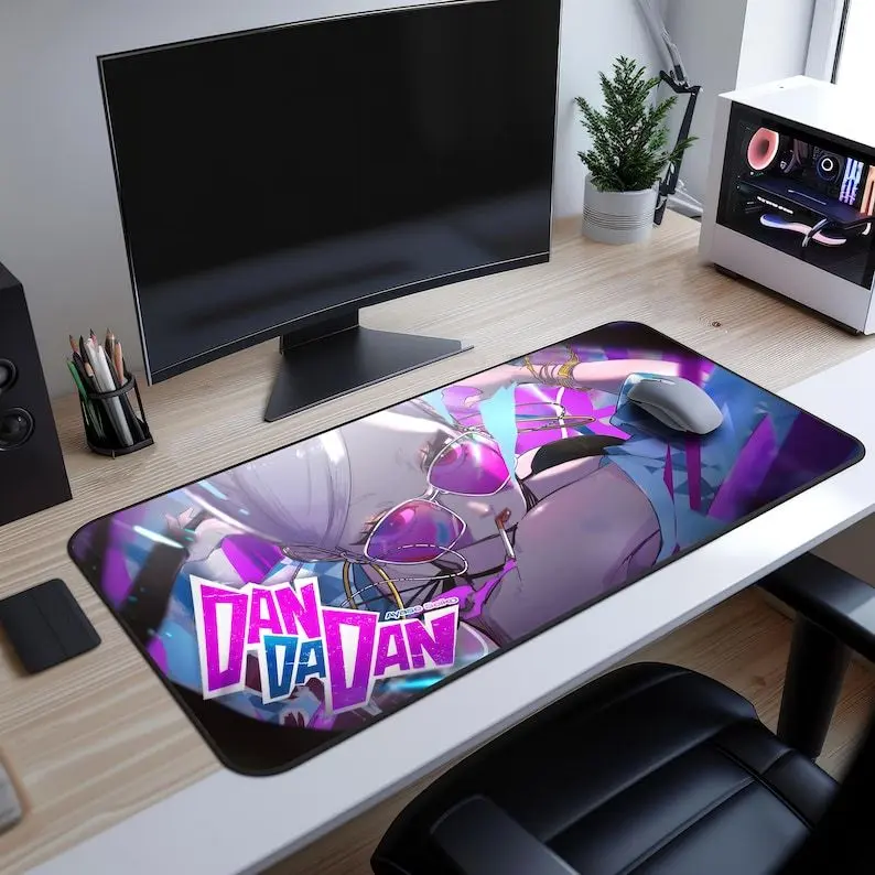 Anime Dandadan Mouse Pad, Anime Desk Mat, XXL Gaming Mousepad, Smooth Surface, Non-Slip, Waterproof, Extended Desk Mat