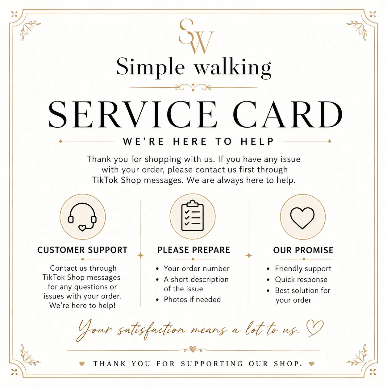 Service Card