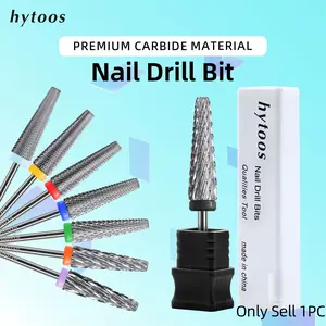24mm Super Long 5 in 1 Carbide Nail Drill Bit, 3/32'' Two-Way Cross Cut, Acrylic Gel Removal, Manicure Tool, Professional Beauty Equipment, Nail Bits