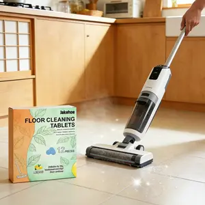 Lemon Scent Floor Cleaner Tablets (36 Count) - No Measuring Dissolvable Pre-Measured Solution for Tile, Hardwood, Vinyl, Compatible with Robot Mops, Wet-Dry Vacuums