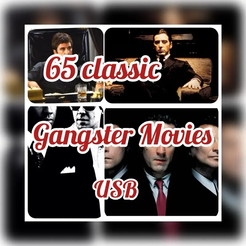 60 classic gangster movies 128g usb