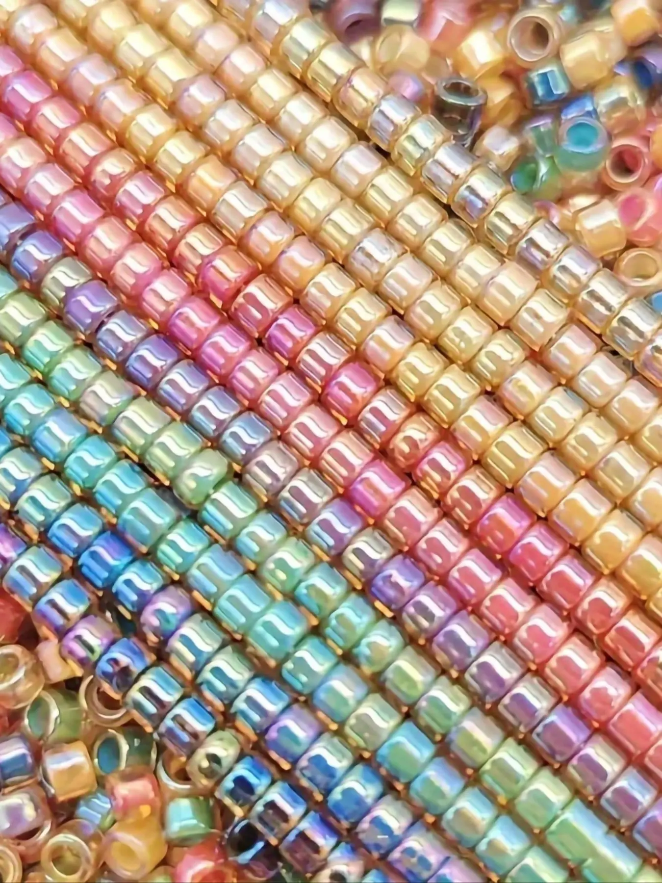 Vintage Rainbow Glass Seed Beads, 1 Pack (1200 Pcs), DIY Crafts, Bracelets, Jewelry Making, Art Supplies, Sewing & Decorative Beading Accessories, Mixed Beads, Beads For Bracelets