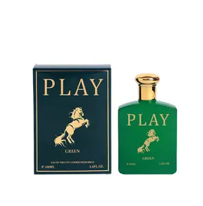 EBC Play Green Spray Cologne Eau De Toilette for Men 3.4 fl oz Bold Fragrance Breezy Confident Scent Floral Earthy 100 ml