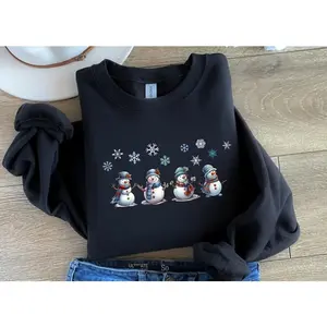 Winter Snowman Sweatshirt Hoodie, Christmas Sweatshirt, Christmas Crewneck, Winter Shirts for Women Snow Shirts, Plus Size Christmas