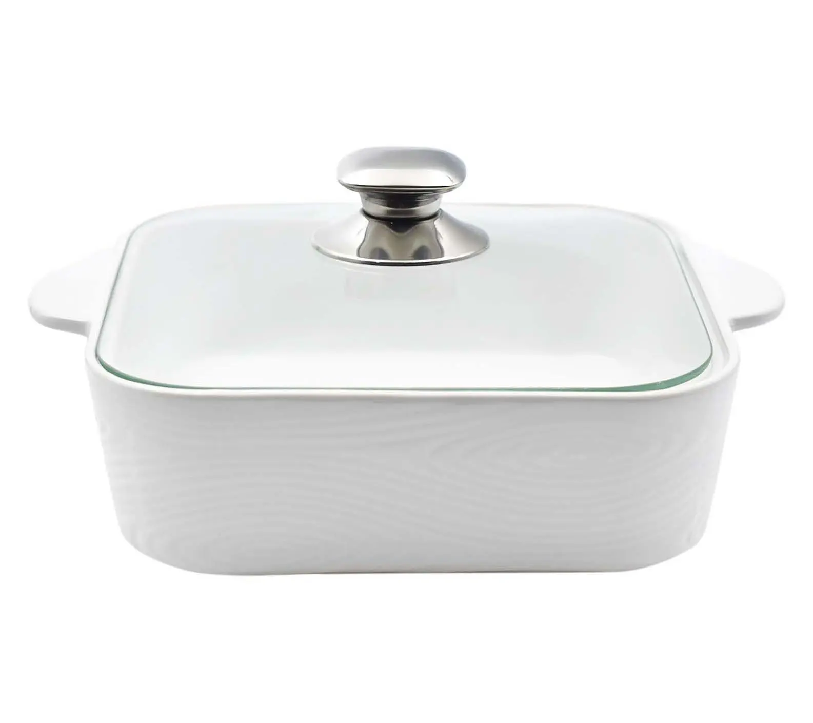 Temp-tations Woodland 2.5-qt Soft Square Baker w/ Cook & Look Lid