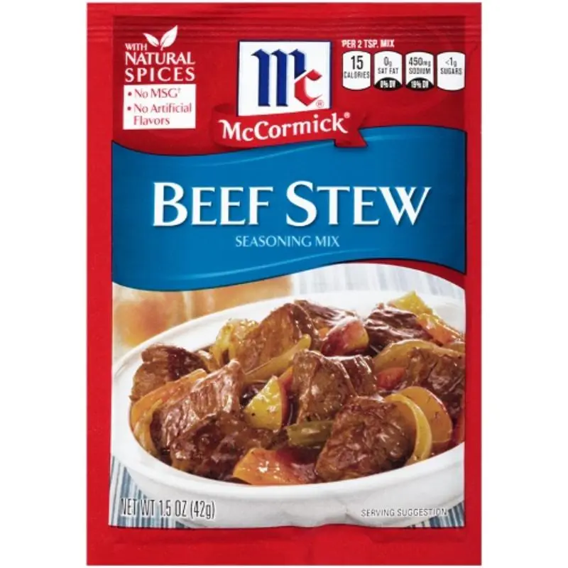 12x McCormick Beef Stew Seasoning Mix Packet | Rich Flavor Blend for Easy Cooking | Savory Spice Mix | Perfect Stew Spice | 1.5oz