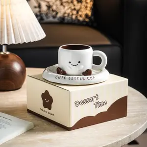 High-Quality Ceramic Cup Set, Creative Home Use, Coffee Mug, Foot Design, Perfect Birthday Gift, Stylish, Aesthetic and Durable