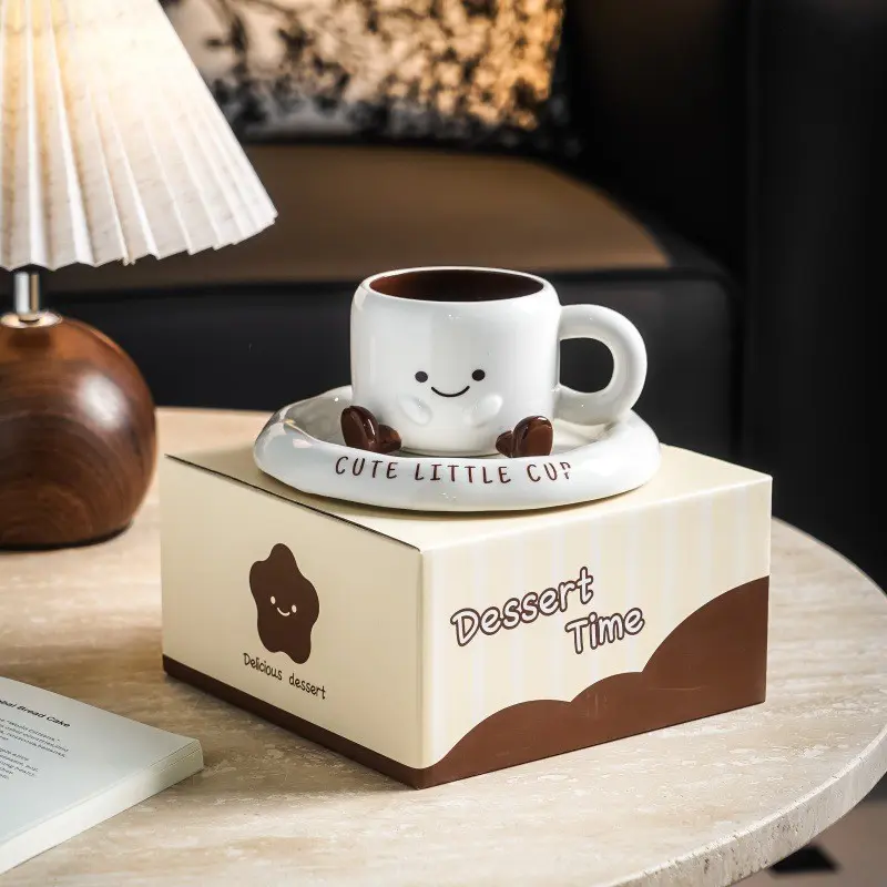 High-Quality Ceramic Cup Set, Creative Home Use, Coffee Mug, Foot Design, Perfect Birthday Gift, Stylish Drinkware, Aesthetic and Durable, Elegant Ceramic Cups