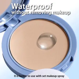 MAYCHEER Pressed Face Powder for Oily Skin, Long-Lasting Oil Control & Waterproof Matte Finish Makeup, Gentle Cosmetic for Women & Beginners