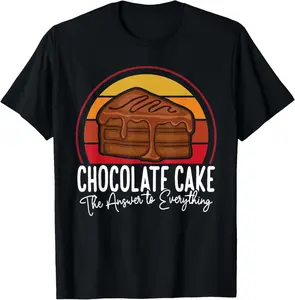100% Cotton Chocolate Cake Chocolate Cake Costume T-Shirt