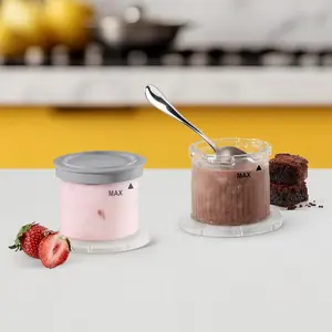 Ice Cream Machine Dessert Cup, Fastfreeze Max Replacement Cup, Dishwasher Safe, Leak-Proof, Non-Slip, Compatible with Ice-Fd50