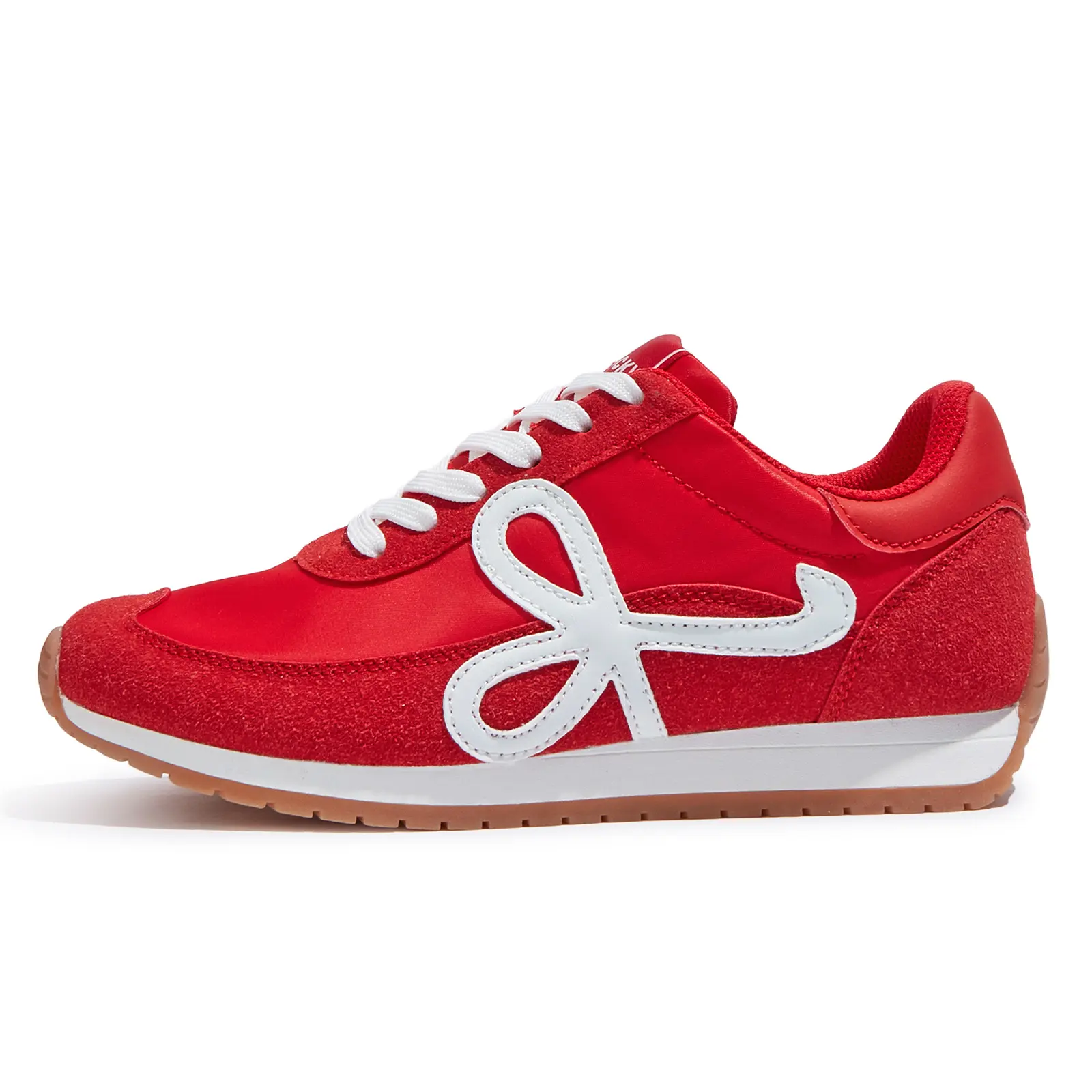 LUCKY STEP Women's Suede Lace-Up Sneakers - Trendy Retro Low-Top Breathable Mesh Casual Sneakers for Running, Walking, Comfortable Ladies' Fashion Shoes, Suede Sneakers,summervibes,summerwins summerwins tiktokshopbacktoschool