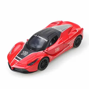Alloy Return Force Super Car Model, 70th Anniversary Edition, Openable Door, Desktop Decoration, Collectible Gift, Automotive Model