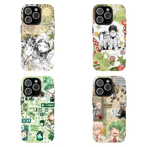 Bakug0 & Deku Besties Phone Case | Retro Manga Design,Compatible for iPhone 16 15 14 13 12 11 17Pro Max,for Samsung S25 S24 S23 S22 Ultra,Durable Dual-Layer design phone cover,Perfect Gift for Her