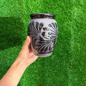 Cantarito Cielito Lindo color Negro Completo (1 Litro) Sets.