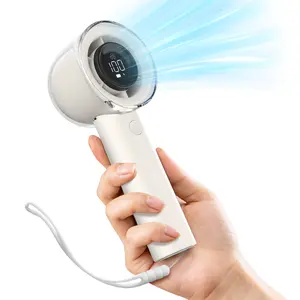 Portable Handheld Turbo Fan, Speed(1-100) Adjustable Turbo Mini Fan,3000mAh Battery Rechargeable Personal Fan ,Digital Display,Gifts for Women Men Travel/Camping/Outdoor